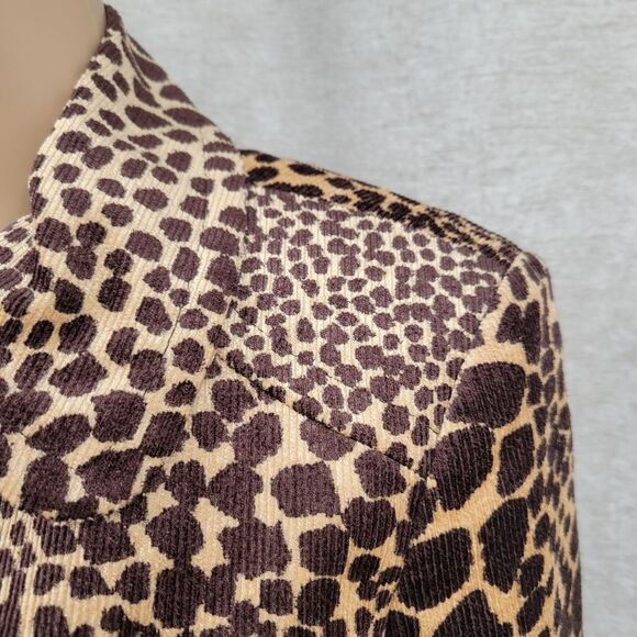 Trina Turk Vintage Leopard Animal Print Women's Blazer Jacket - Picture 3 of 11